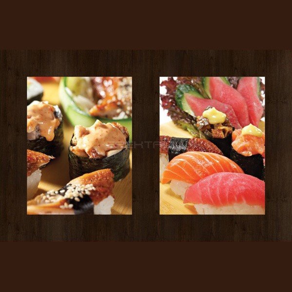 Круглая столешница Werzalit (70 см) 272-690/691 суши печать Коричневый с рисунком Круглая столешница Werzalit (70 см) 272-690/691 суши печать Коричневый с рисунком
