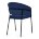 Стул на металлокаркасе Лео синий Brendy Classic Blue 08 / черный 