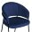 Стул на металлокаркасе Лео синий Brendy Classic Blue 08 / черный 